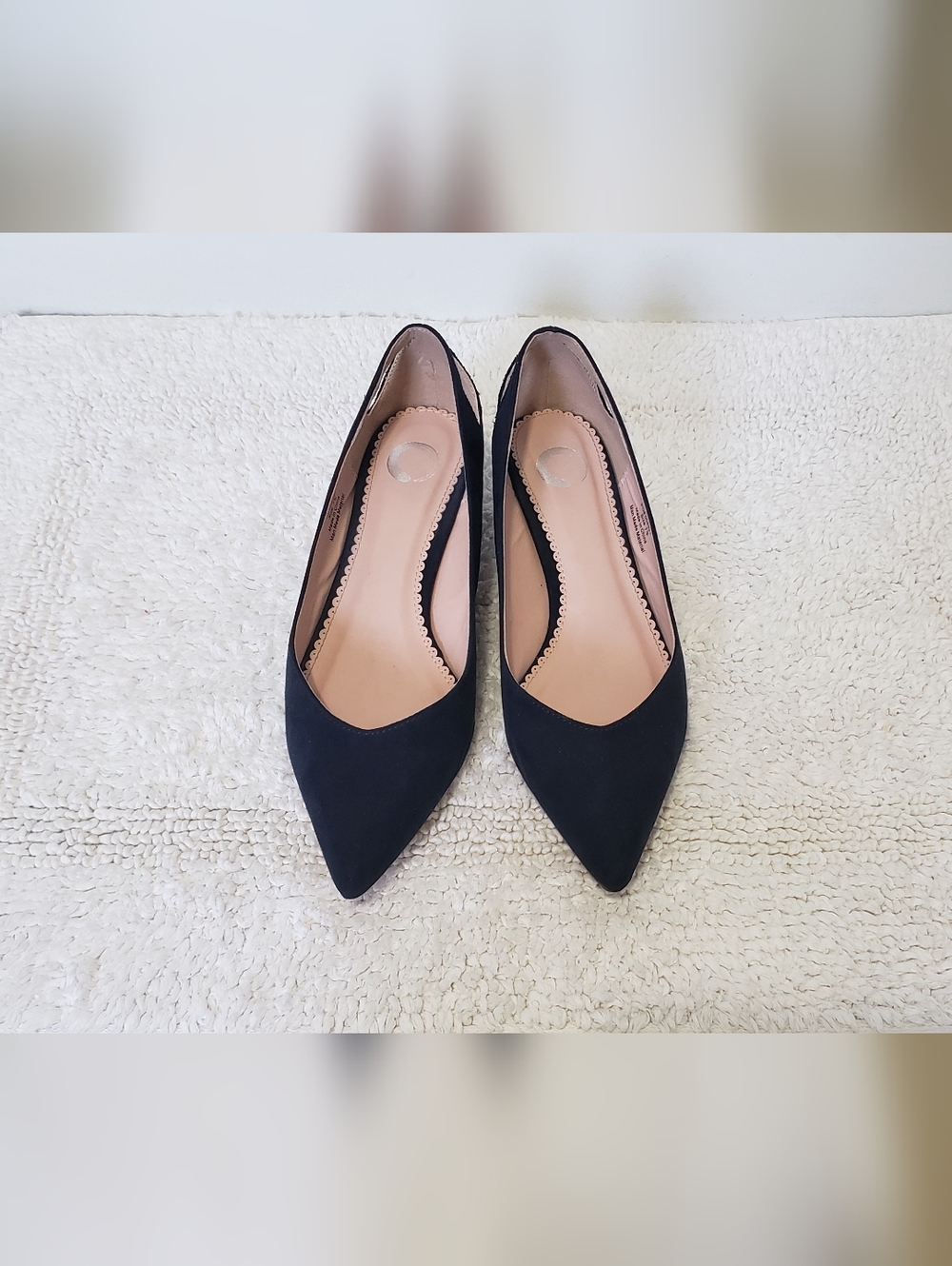 Journee Collection Goldie Navy Blue Pointed Toe Pumps